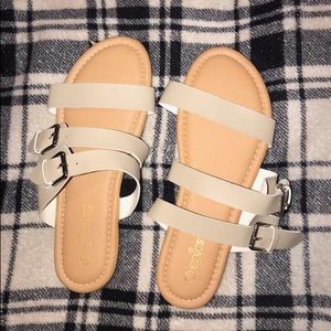 Beige sandals